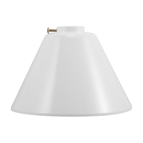 OSALADI Cubierta Cónica para Ventilador de Techo, Tapa de Plástico con Herrajes, Diseño Elegante y Fácil Instalación para Mantenimiento y Decoración del Hogar