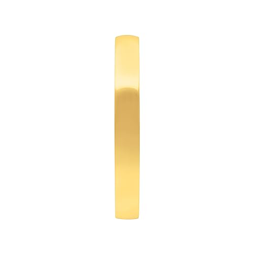 2Mm Solid Gold Men's Wedding Band – Lightweight Mens Rings; Durable Wedding Ring 14K Yellow Gold Jewelry; Plain Mens Wedding Band; Well-Polished Gold Rings For Men, Size 6.5, By Brilliant Expressions #TOP3