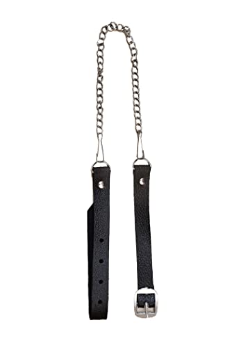 Kilts Semi Formal White Leather Sporran with 3 Tassels & Chain Belt3