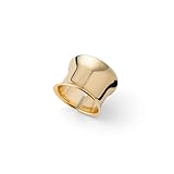 UNOAERRE Bronzallure 016EXA0020000-2643 Maxi Ring aus Bronze, vergoldet mit Gelbgold, 24 Karat, verstellbar, Damen-Kollektion