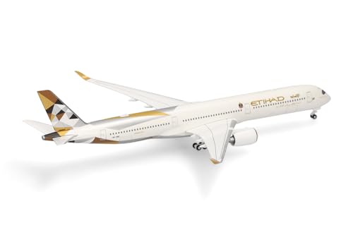 Airbus A350-1000 Etihad Herpa réplique avion métal stable sans socle échelle 1:500