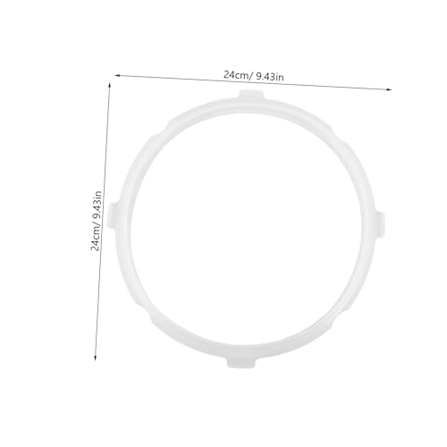 Anillo de sellado de silicona para olla a presión, repuesto blanco, resistente a altas temperaturas, ajuste perfecto para cocina doméstica, vida útil prolongada, accesorio compacto para mantenimiento miniatura 2