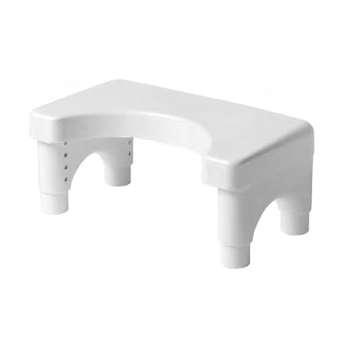 Taboret toaletowy o regulowanej wysokości 15-21 cm dla łagodzenia zaparć i wsparcia hemoroidów wyrównuje okrężnicę dla szybszej ulgi w łazience, wygodny i łatwy w użyciu pomoc