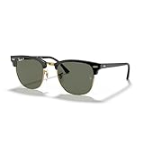 Protective case included Ray-Ban 0rb3016 901/58 51 Montures de Lunettes, Noir (Black/Crystal Green Polarized), Mixte Taille unique