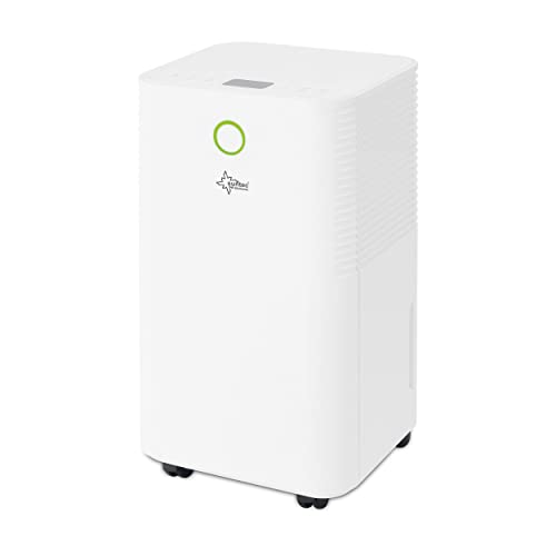 SUNTEC DryFix 12 EQ Luftentfeuchter – Für Räume bis 34 m2 bzw. 80 m3 – Raumentfeuchter mit 12 l/Tag Entfeuchtung – 3 in 1 Entfeuchter + Luftreiniger + Wäschetrockner – Mobil und elektrisch Weiß