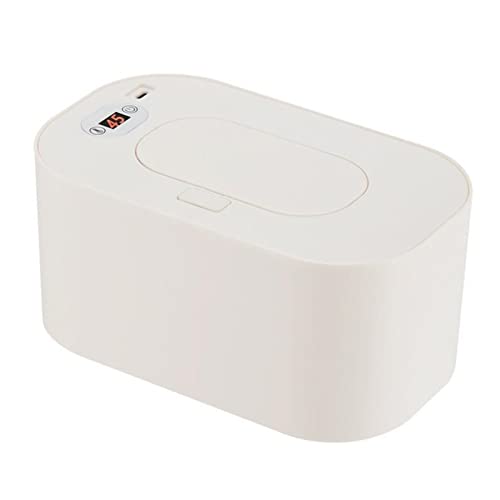 Image of Baby Wipe Warmer, Baby Wet Wipes Dispenser, Baby Wipes Warmer for Babies, Diaper Wipe Warmer with Changing Light, Newborn Essentials, Comfort and Safety for Baby (White)