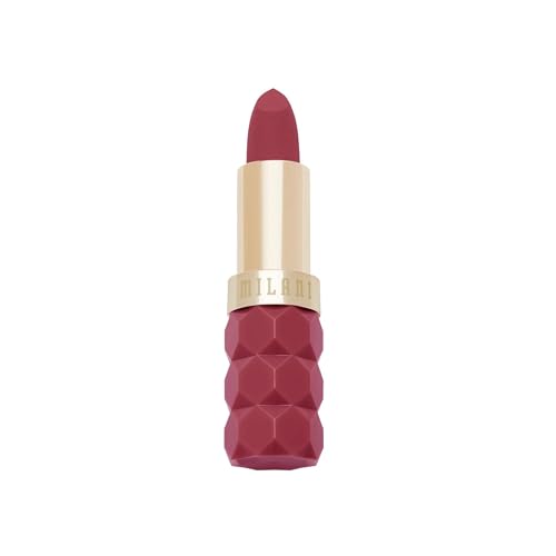 Milani Color Fetish Matte Lipstick Hydrating Velvet Finish Full Coverage Long Lasting Moisturizing Cream Lip Color with Hyaluronic Acid 0.14 oz 380 Smitten