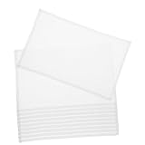 DECOMELODY 10 Pezzi Pettorali Gara Riutilizzabili per Atleti Numeri Bianchi Resistenti e Leggeri per Maratone e Competizioni Sportive