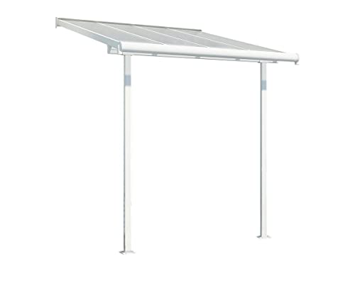 Palram - Hochwertige Aluminium Terrassenüberdachung, Balkondach, Terrassendach Sierra 232 x 210 x 283 cm (LxBxH)