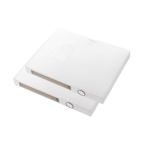 GLSTOY 2個 透明防水デスクトップファイルケース 対応 厚 多目的書類収納ボックス オフィス 学校 会議用資料整理スタンド