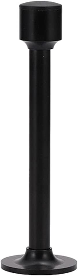 Tope de puerta de baño negro de 105 mm hecho de cobre con goma protectora