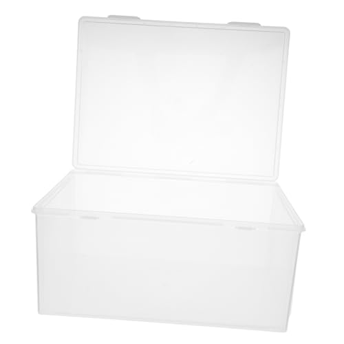 DIYEAH 2 Pièces Boîte de Rangement Transparente Antidérapante pour Cd Dvd Organisateur Clair pour Disques Albums de Bandes Dessinées et Films Rangement Maison Pratique
