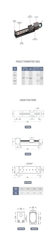 Módulo para CNC y automatización con riel lineal de 200 mm 5