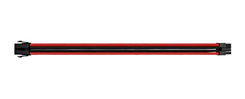 Thermaltake AC-033-CN1NAN-A1 Set di Cavi Modulari con Maniche, Nero/Rosso