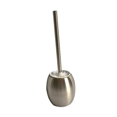 UKCOCO Escobilla de Inodoro Inoxidable con Soporte para Almacenamiento Baño Cepillo Resistente para Limpieza Profunda y Duradera