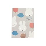 Square Miffy Notebook 2026 B6 Weekly Gray 11BD-6G (Starts December 2025)