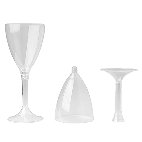 Waldspring Flute Plastica 50 pz, Calici Plastica, Calici Vino Plastica per Laurea, Matrimonio