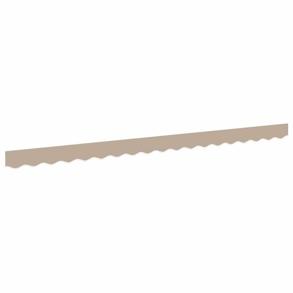 vidaXL Valance de toldo Beige 380 x 20 cm Lona, Toldo de Lona Moderno, Sombra Exterior Duradera, protección Solar y Canopy Estiloso para reuniones Familiares