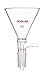 DONLAB EEG5120 Glass 120mm Filter Funnel with Fritted Disc G5 Pore Size 2-4Î¼m #24 Ground Joint Hose Connection