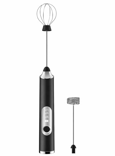 Image of Rechargeable Coffee Beater Handheld Milk Frother | Stainless Steel Whisk | Portable & Powerful