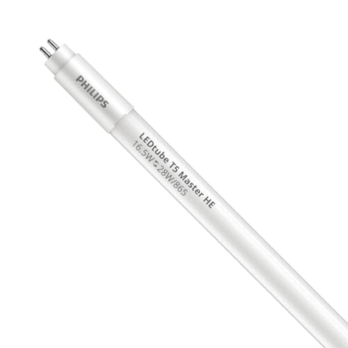 Philips LED Röhre T5 MASTER (Mains AC) High Efficiency 16.5W 2500lm - 865 Tageslichtweiß | 115cm - Ersatz für 28W