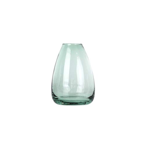 Transparent glass vase 3 color flower arrangement vase height 8.5-14CM desktop vase suitable for all kinds of flower vases (Size : 7 * 7 * 11CM)