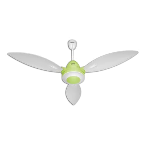 Image of USHA Bloom Lily Glow BLDC Ceiling Fan with 3-Mode Underlight | RF Remote | 100% Copper Motor | Whisper-Quiet |Dust-Resistant |BEE 5 Star Rated |3-Year Motor & 2-Year PCB Warranty | White & Light Green