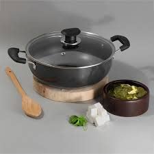 SUNDRY Non-Stick Kadhai Pan/Kadhai Pot. Non-Toxic Coating for Healthy and Tasty Food, Black