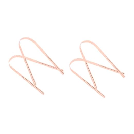 minkissy 4 Pcs Raspador De Língua Limpador De Língua Arranhador De Língua Raspador De Boca Material De Limpeza Da Língua Escova De Limpeza De Língua Limpar Limpo Filho Aço Inoxidável 304