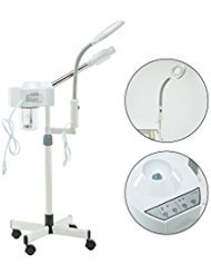 Spa Beauty 2 in 1 Ozone Facial Steamer with Magnifying Lamp 5 Diopter Professional Hot Facial Ozone Steamer for Facials Salon Spa Beauty Equipment for face on wheels-Diffuser Salon