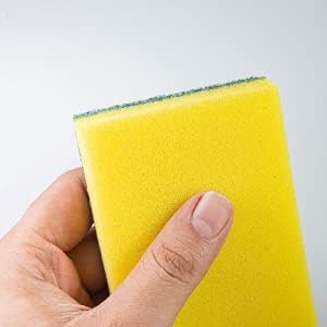 Image of DecorRack 150 Kitchen Scrub Sponges, Heavy Duty Bulk Pack, Multicolor