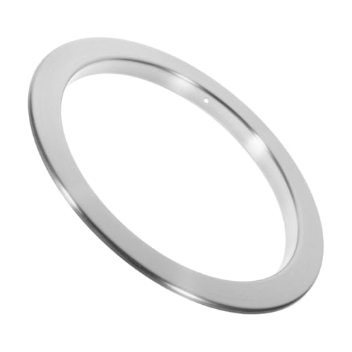 Cabilock Stainless Steel Hollow Trash Can Lid Elegant Cover for Efficient Space Saving Design for Countertop Aesthetic Replacement Swing Top Lid for Trash Can