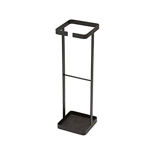Bac de drainage pour porte-parapluies stable en métal noir durable