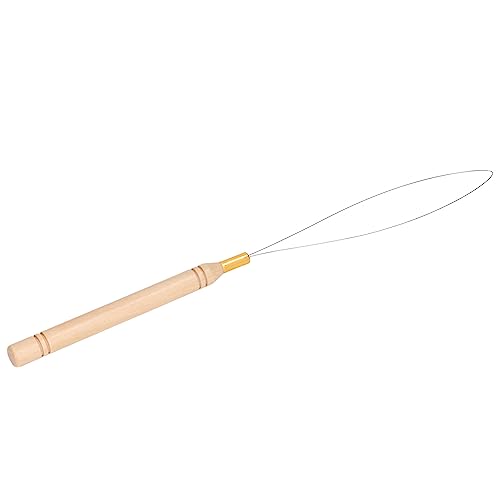 Sonew Kit de Agulha de Laço de Extensão de Cabelo de 5 Peças, Alça de Faia Antiderrapante Puxando Ag