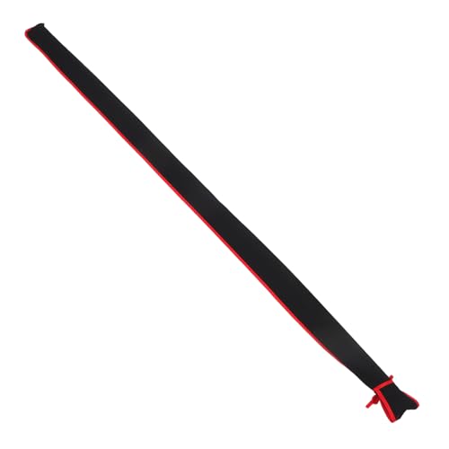 MAGICLULU Funda Protectora de Caña de Pescar de Felpa Negra 120 Cm, Bolsa Plegable para Mangas de Caña, Estuche Resistente para Transporte y Almacenamiento en Actividades al Aire Libre