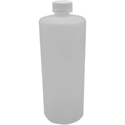 25 x 1 Liter HDPE Bottles with 28mm Child Safety F217 Lined Cap Food Grade Natural Color Clear Transluscent Plastic