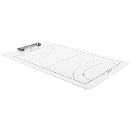 ibasenice Lavagna Tattica Pallamano Doppia Faccia in PVC Resistente Kit Allenamento Sportivo con Pennarello Cancellabile per Formazione Squadra e Strategie