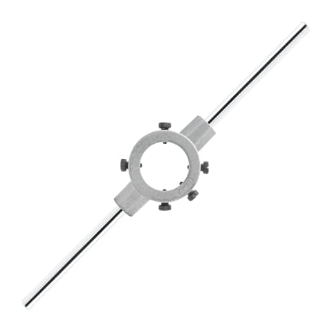 Qjaiune 2.17 inch / 55mm Round Die Stock Handle Wrench, Adjustable Die Wrench Handle Holder, Heavy Duty Threading Die Holder Handle (Metric, M22-M26) Cover