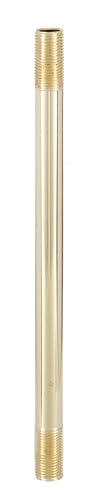Image of B&P Lamp 14 Inch Brass Plated 1 /8 IP Steel Threaded Rod