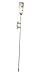 Produktbild Eglo Atria Wandleuchte mit Stecker und Wippschalter nickel matt/glas