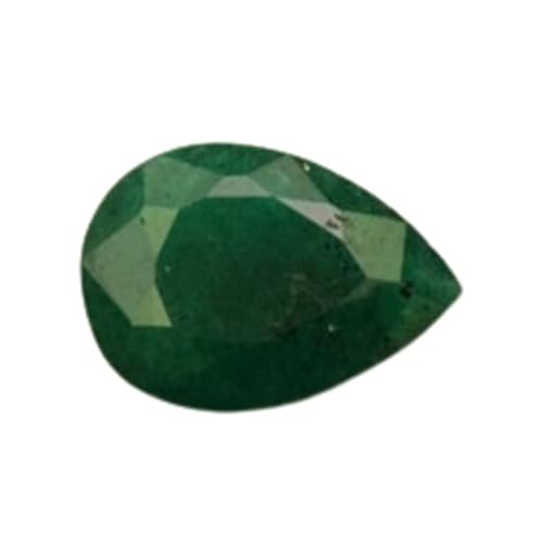 Émeraude naturelle poire à facettes pour créer votre collier