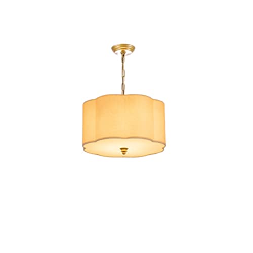 Lustre en métal à 5 lumières avec abat-jour en tissu design moderne pour salon