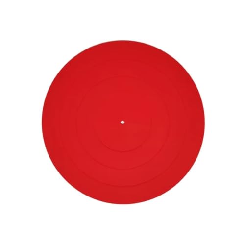 Bloepum 12 Inch Anti-Vibration Silicone Pad for LP Turntable Non-Slip Rubber Mat for Enhanced Sound Quality and Stability B