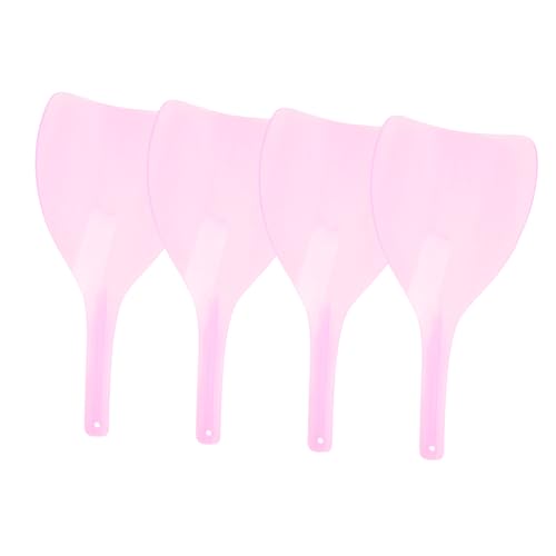 KAILIKETIY 4pcs Hairdressing Shield for Face Practical Transparent Mask for Hair Coloring Salon Use Easy to Clean Barber Accessories Random Color