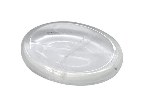 Image of Crystal Heaven Certified Clear Quartz Thumb Worry Pebbles Stones For Anxiety Stress Relief Massage Aaa Grade Original Healing Gemstone Agate Rubbing Stone For Yoga Meditation Spiritual Reiki Feng Shui