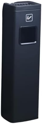 Outdoor Trash Can with Ashtray - Floor Standing Outdoor Garbage Can for Waste Disposal - Durable Brown Ashtray for Patios, Parks, and Public Spaces