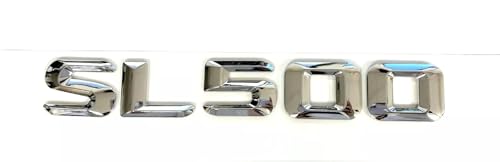 Emblema SL500 plateado para maletero trasero de modelos 1998 a 2013 2