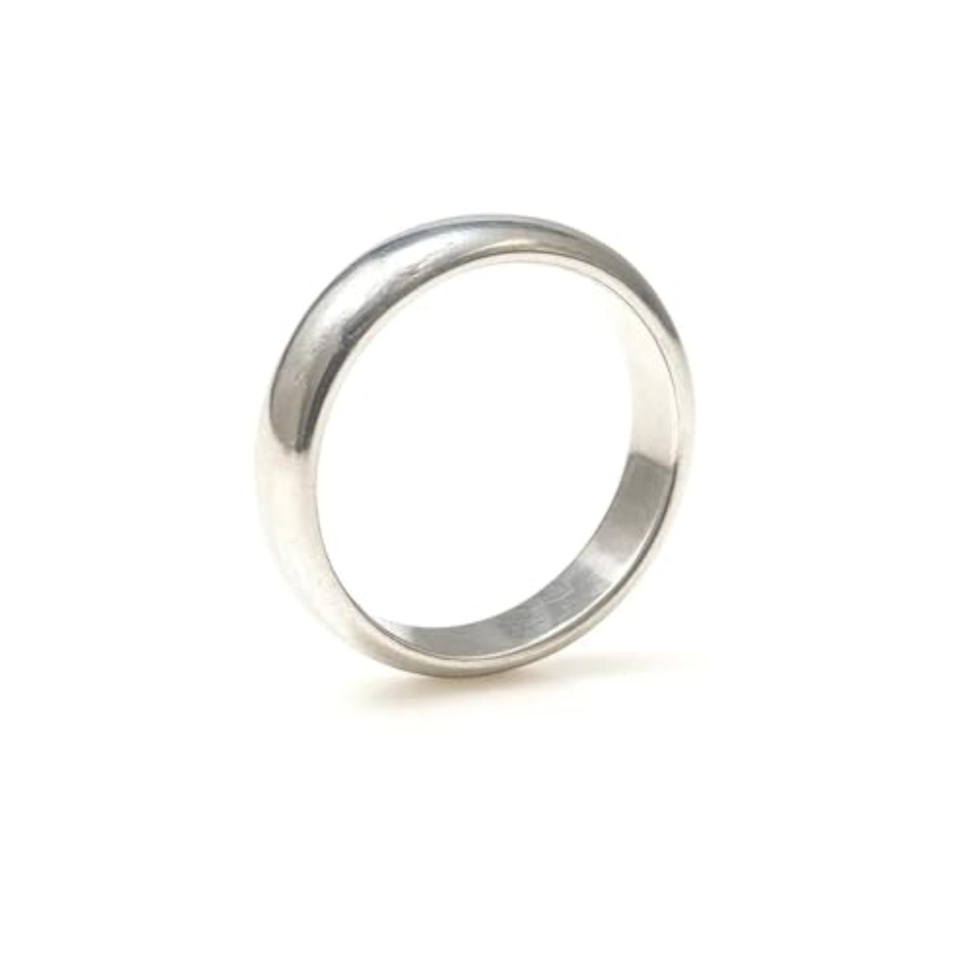 Half Round Plain Band Lightweight Smooth Domed Ring
