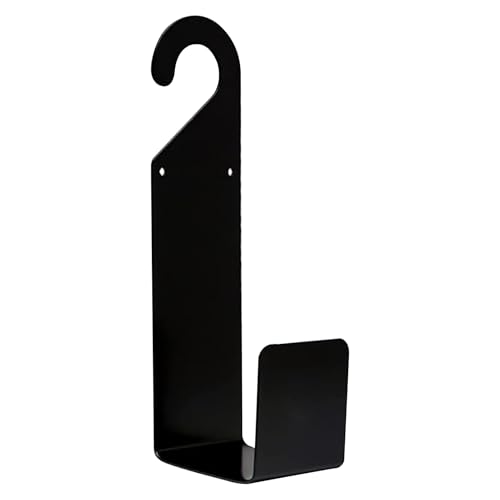 Soporte para manguera de agua, colgador de manguera para exteriores, 11.81 x 3.94 x 3.15 pulgadas, acero al carbono resistente, organizador de manguera de jardín para patio, valla, cubierta, piscina