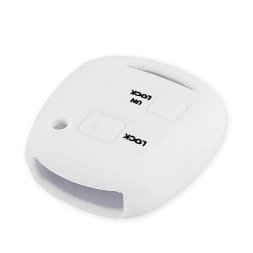 Coque clé voiture Toyota blanche : protégez votre télécommande 2 boutons RAV4 Corolla
